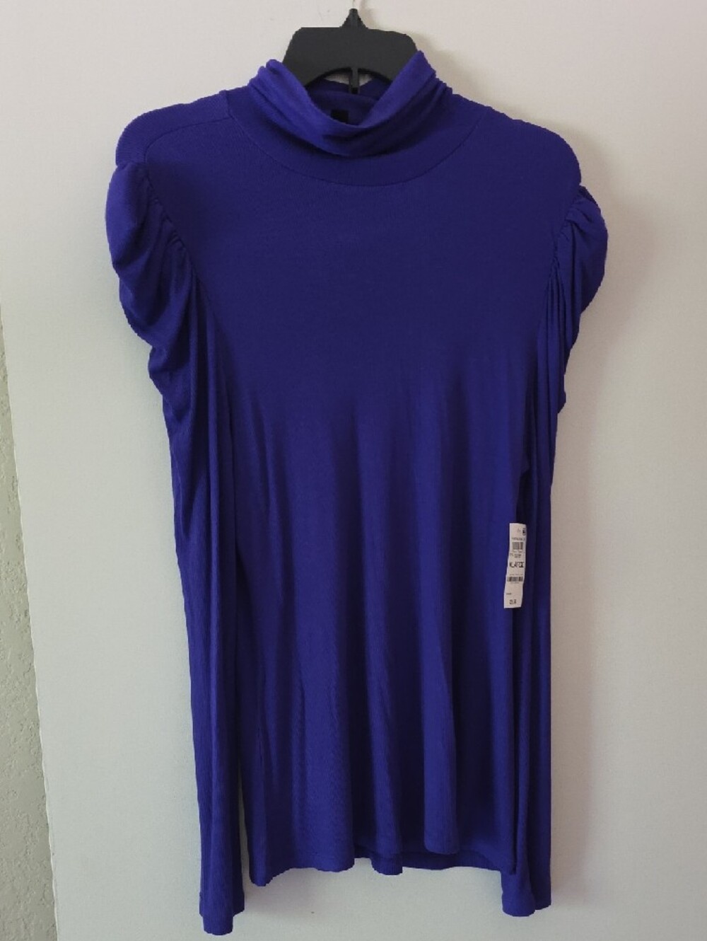 Women’s Long Sleeve Turtleneck Top in Purple - Picture 5 of 5